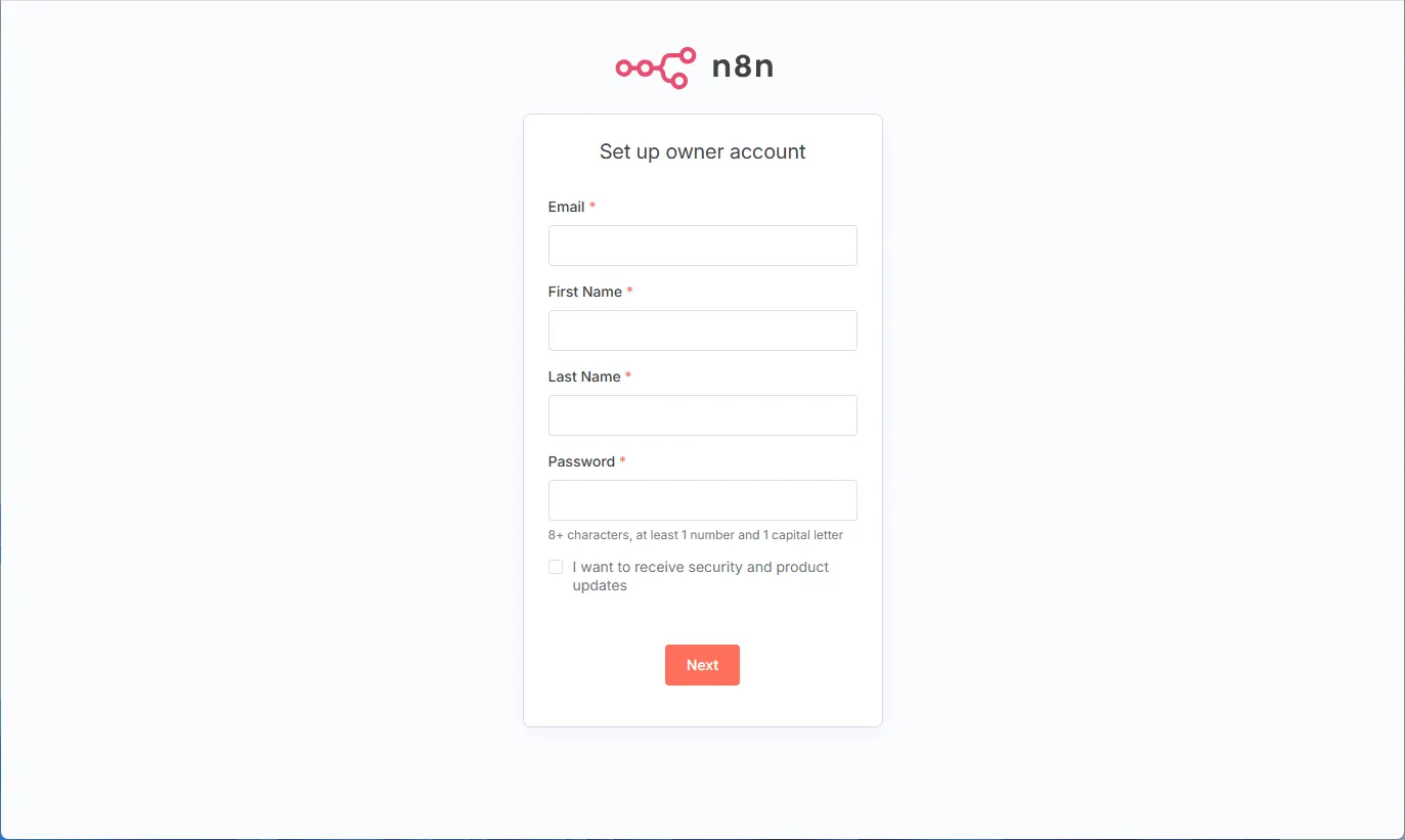 n8n Registration